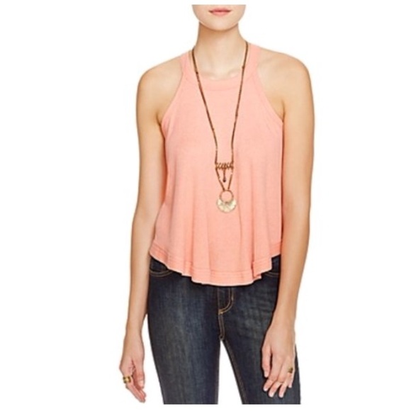 Free people peach San Fran tank Small - Picture 1 of 6